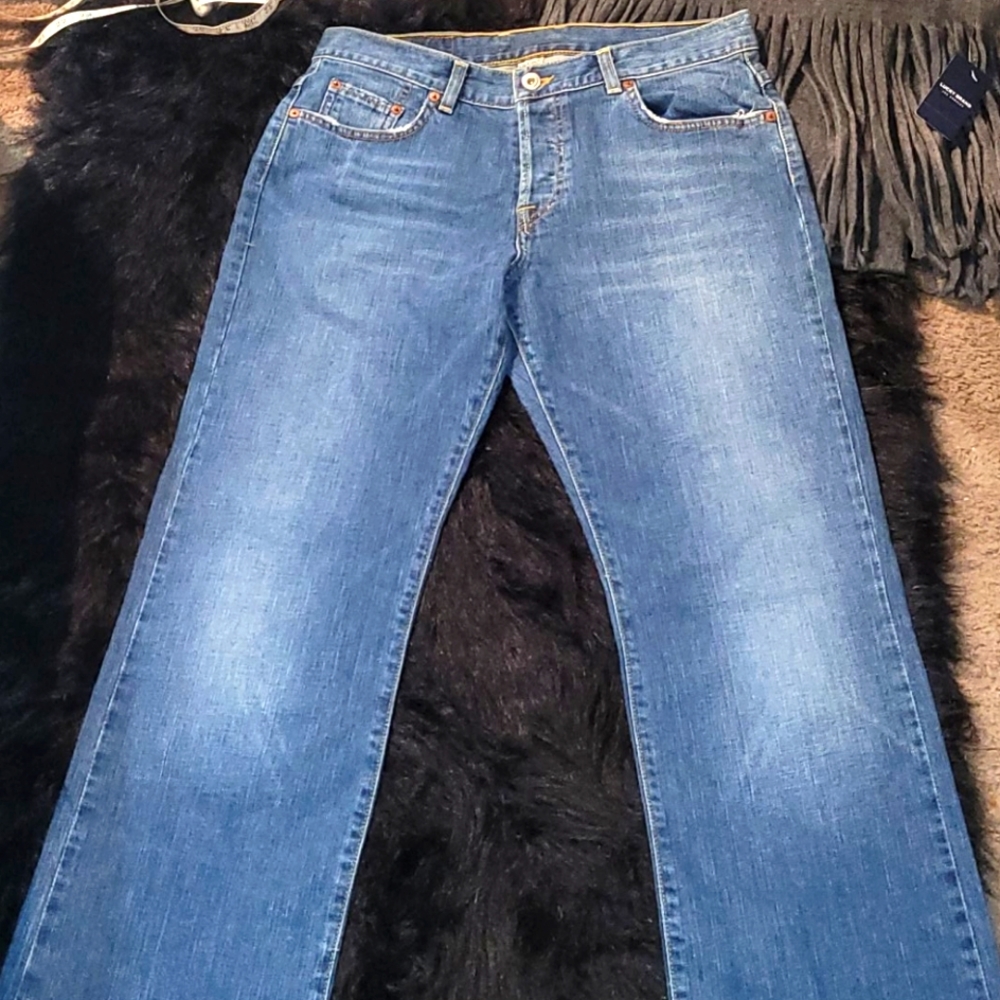 FREE LUCKY SHAWL SCARF Vintage Lucky brand Dungarees by Gene Montesano